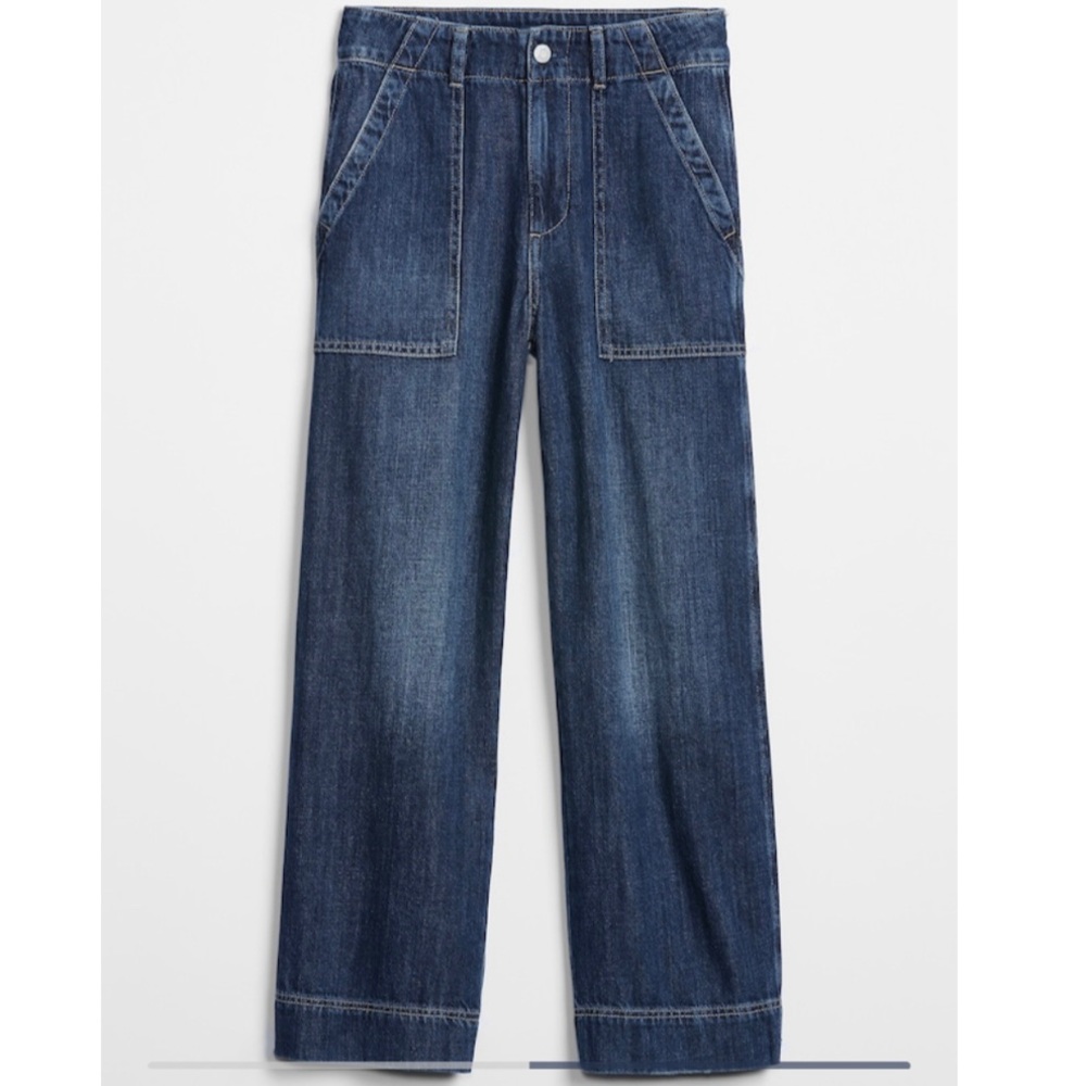 NWT Gap High Rise Wide-Leg Crop Jeans